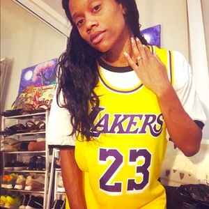 Nike Lebron James Laker Jersey